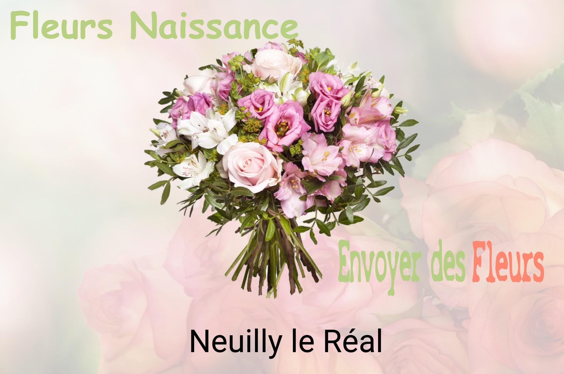 Bouquet de fleurs de naissance livré à Neuilly-le-Réal